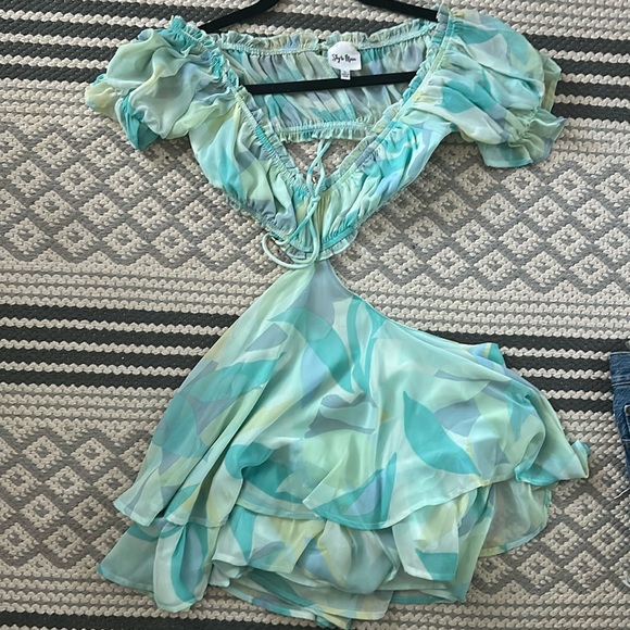 Sky to moon open side romper perfect for music festivals - Picture 2 of 3